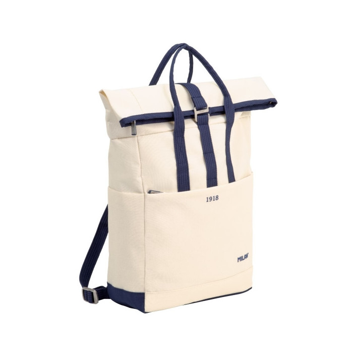 Milan Coleccion 430 Mochila Urbana 10L - Cierre Superior Enrollable - 2 Bolsillos Laterales - Bolsillo Trasero Acolchado - Asas