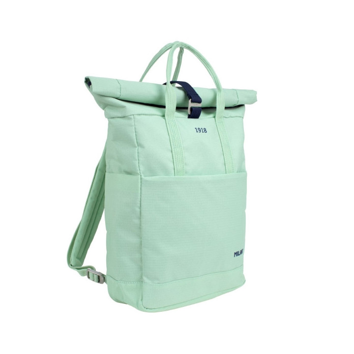 Milan Coleccion 430 Mochila Urbana 10L - Cierre Superior Enrollable - 2 Bolsillos Laterales - Bolsillo Trasero Acolchado - Asas