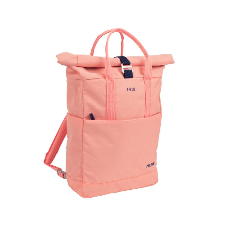 Milan Coleccion 430 Mochila Urbana 10L - Cierre Superior Enrollable - 2 Bolsillos Laterales - Bolsillo Trasero Acolchado - Asas