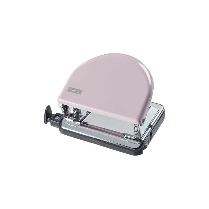 Petrus 52 Retro Taladro Perforador Metalico - Hasta 20 Hojas - Marcas de Formato - Facil Vaciado - Punzones 5.5mm - Color Straw