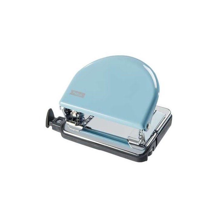 Petrus 52 Retro Taladro Perforador Metalico - Hasta 20 Hojas - Marcas de Formato - Facil Vaciado - Punzones 5.5mm - Color  Fond