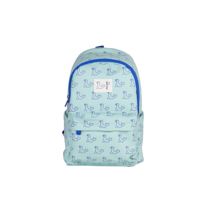 Milan Coleccion 460 Mochila Infantil Casual 9.5L - Compartimento Principal y Bolsillo Frontal con Cremalleras - 2 Bolsillos Lat