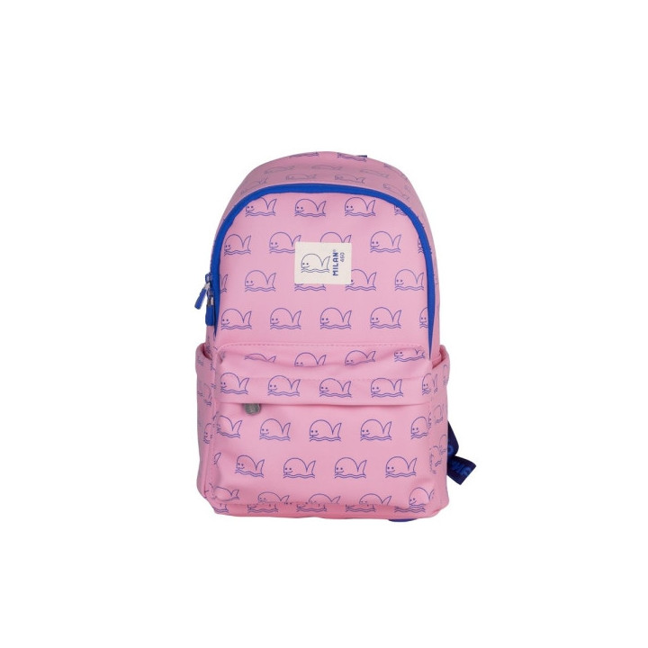 Milan Coleccion 460 Mochila Infantil Casual 9.5L - Compartimento Principal y Bolsillo Frontal con Cremalleras - 2 Bolsillos Lat