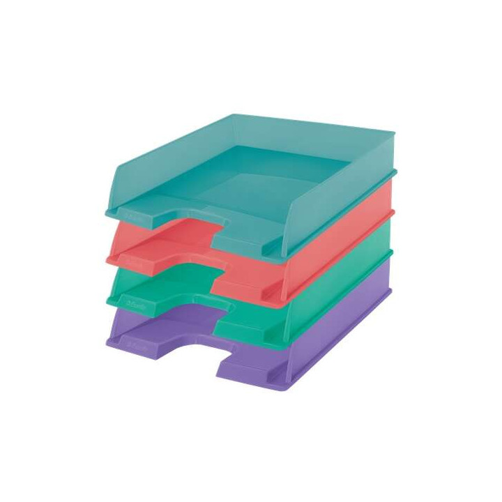 Esselte Colour'Breeze Bandejas Portadocumentos - Formato Vertical A4 - Espacio para Etiqueta Identificativa - Colores Surtidos