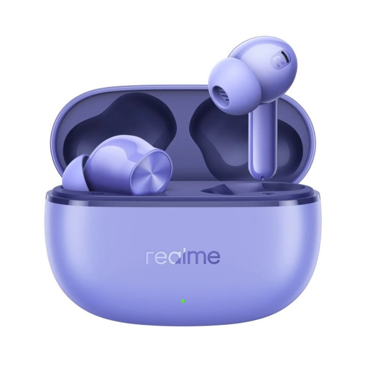 Realme Buds T200 Lite Auriculares True Wireless - Bluetooth 5.4 - 4 Microfonos - 7 Horas Autonomia - Color Morado
