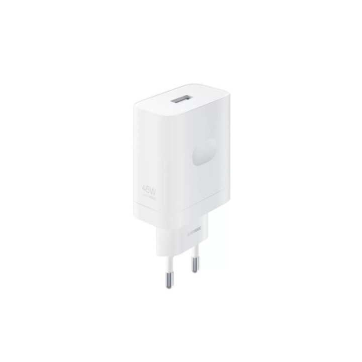 Realme SuperVOOC Cargador de Pared 45W - USB 2.0 - Carga Rapida - Color Blanco