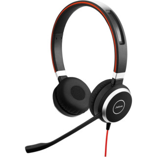 Jabra Evolve 40 MS Auriculares con Microfono USB/3.5mm - Cancelacion Pasiva de Ruido - Diadema Ajustable - Controles en Cable -