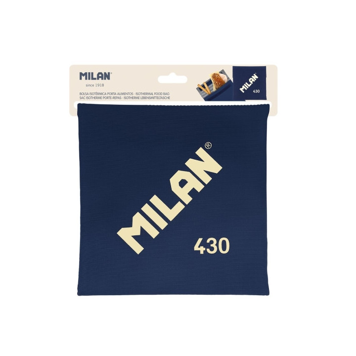Milan Coleccion 430 Bolsa Isotermica Porta Alimentos 0.3L - Forro Interior Isotermico - Color Azul