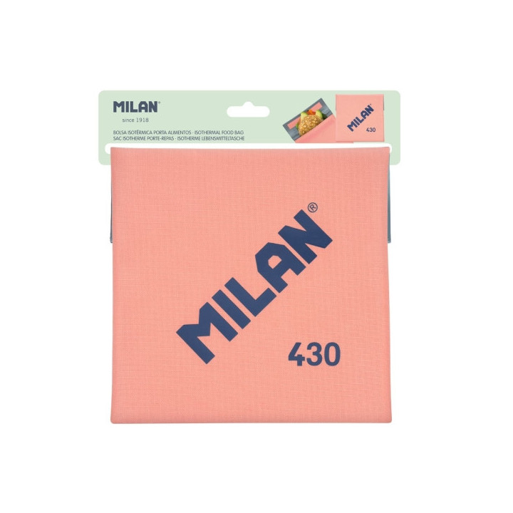 Milan Coleccion 430 Bolsa Isotermica Porta Alimentos 0.3L - Forro Interior Isotermico - Color Rosa