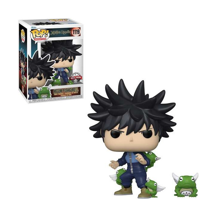 Funko Pop Animacion Jujutsu Megumi con Sapos Edicion Especial - Figura de Vinilo - Altura 9.5cm aprox.