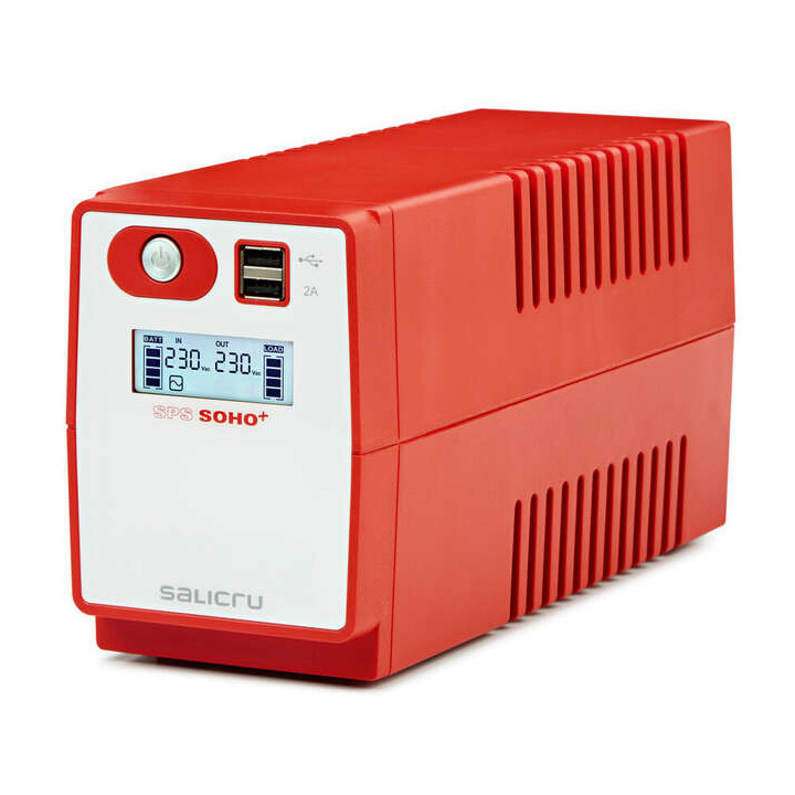 Salicru SPS 850 SOHO+ IEC Sistema de Alimentacion Ininterrumpida - SAI/UPS - 850 VA - Line-interactive - Doble Cargador USB - T
