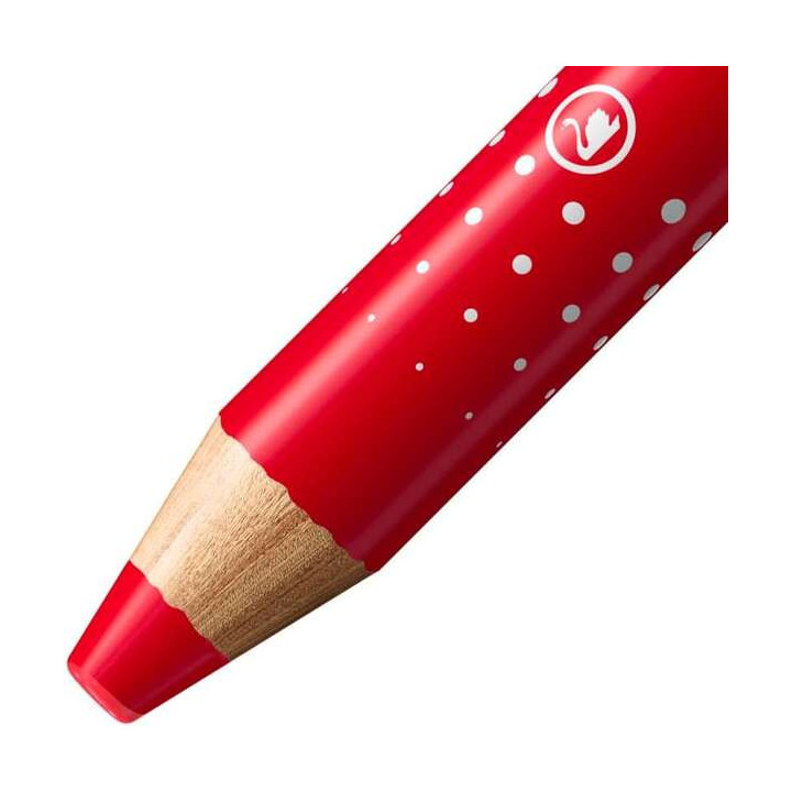 Stabilo MARKdry Marcador para Pizarra - Mina XXL de 10mm - Madera 100% Certificada PRFC - Color Rojo