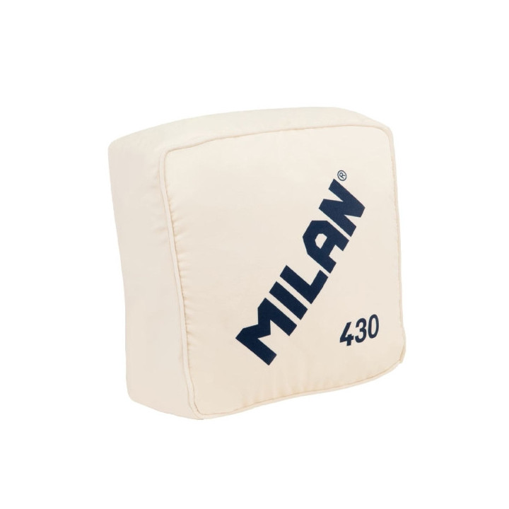 Milan Coleccion 430 Cojin con Forma y Color de la Goma de borrar Milan 430 - Medidas 35x35x16cm - Color Beige