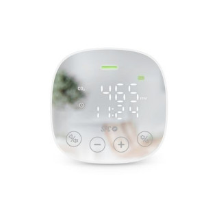 SPC CO2 Air Quality Medidor de CO2 con Alarma Visual y Sonora - Tambien Registra Temperatura y Humedad - Pantalla LED