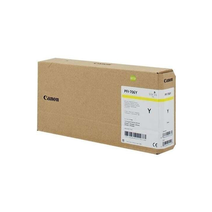 Canon PFI706 Amarillo Cartucho de Tinta Original - 6684B001