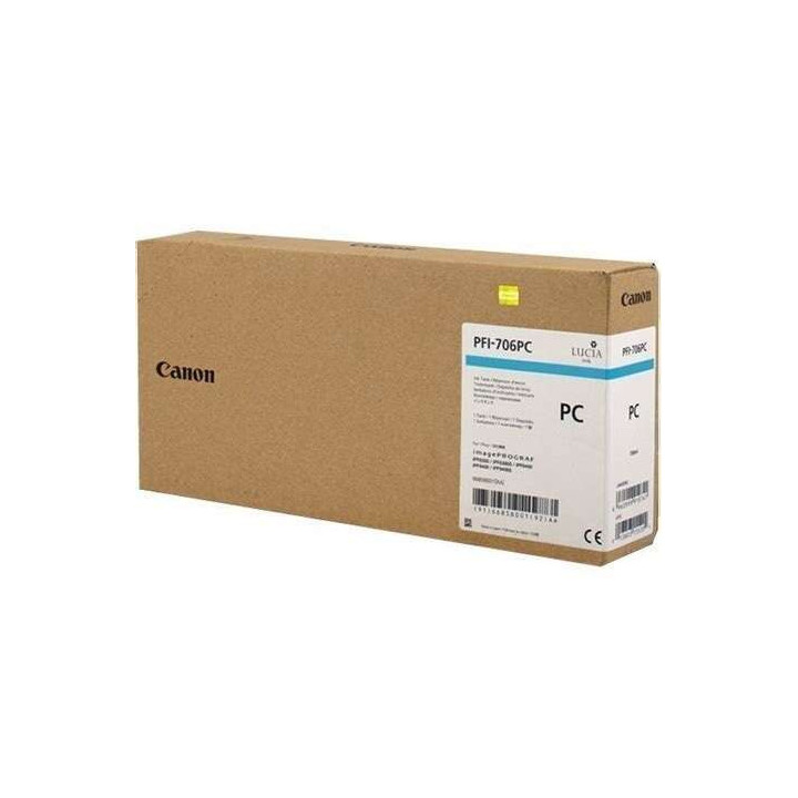 Canon PFI706 Cyan Photo Cartucho de Tinta Original - 6685B001