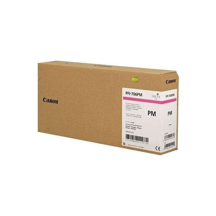 Canon PFI706 Magenta Photo Cartucho de Tinta Original - 6686B001
