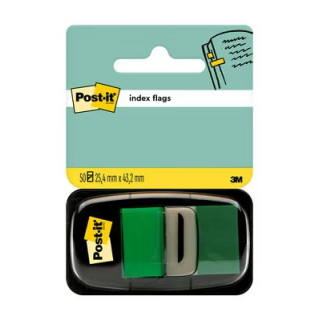 Post-it Index Dispensador con 50 Marcadores Reposicionables 25.4 x 43.2mm - Adherencia Firme - Para Marcar