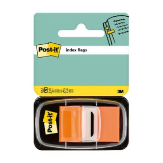 Post-it Index Dispensador con 50 Marcadores Reposicionables 25.4 x 43.2mm - Adherencia Firme - Para Marcar