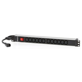 Salicru Regleta SPS PDU Unidad de Distribucion de Energia - 12 Tomas IEC C13 - Color Negro