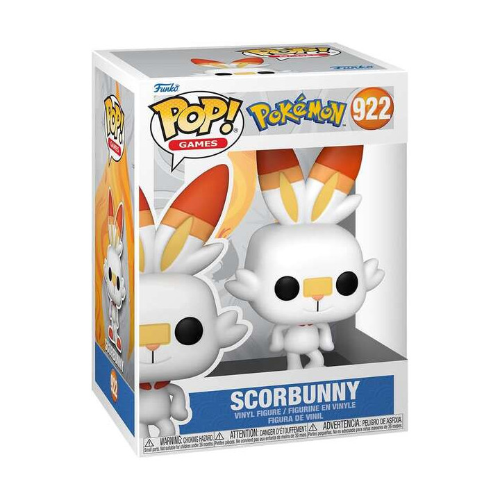 Funko Pop Pokemon Scorbunny - Figura de Vinilo - Altura 9.5cm aprox.
