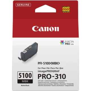 Canon PFI5100 Negro Mate Cartucho de Tinta Original - PFI5100MBK/6951C001