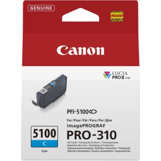 Canon PFI5100 Cyan Cartucho de Tinta Original - PFI5100C/6953C001