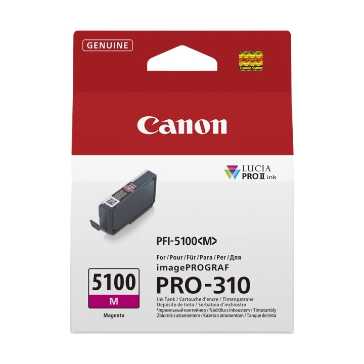 Canon PFI5100 Magenta Cartucho de Tinta Original - PFI5100M/6954C001