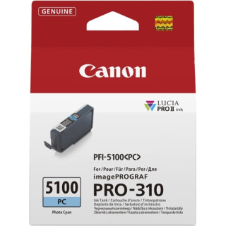 Canon PFI5100 Cyan Photo Cartucho de Tinta Original - PFI5100PC/6956C001
