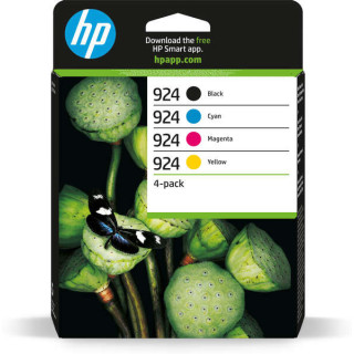 HP 924 Pack de 4 Cartuchos de Tinta Originales - 6C3Z1NE