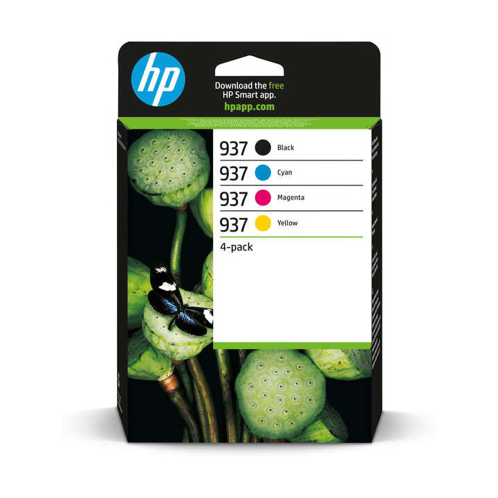 HP 937 Pack de 4 Cartuchos de Tinta Originales - 6C400NE