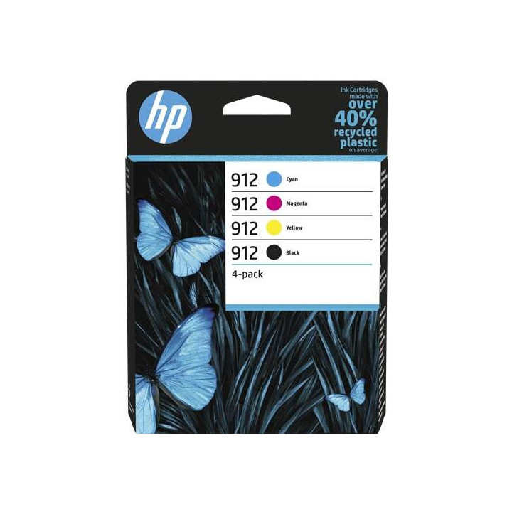 HP 912 Pack de 4 Cartuchos de Tinta Originales - 6ZC74AE
