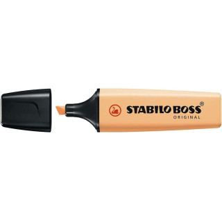 Stabilo Boss 70 Pastel Marcador Fluorescente - Trazo entre 2 y 5mm - Recargable - Tinta con Base de Agua - Color Naranja Palido