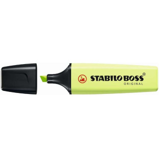 Stabilo Boss 70 Pastel Marcador Fluorescente - Trazo entre 2 y 5mm - Recargable - Tinta con Base de Agua - Color Chispa de Lima