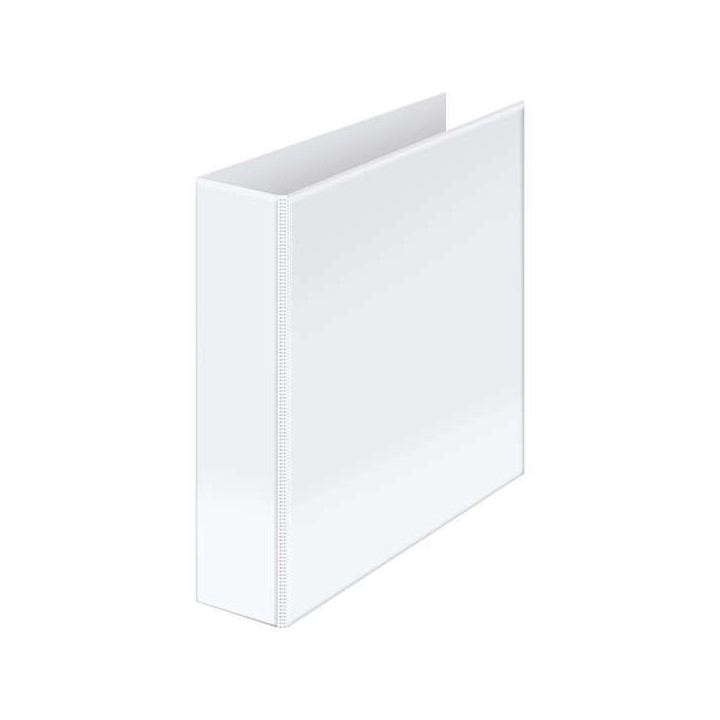 Dohe Carpeta Canguro Basic A4 - 2 Anillas Mixtas 65mm - Bolsa en Lomo y Portada - Carton Forrado - Color Blanco