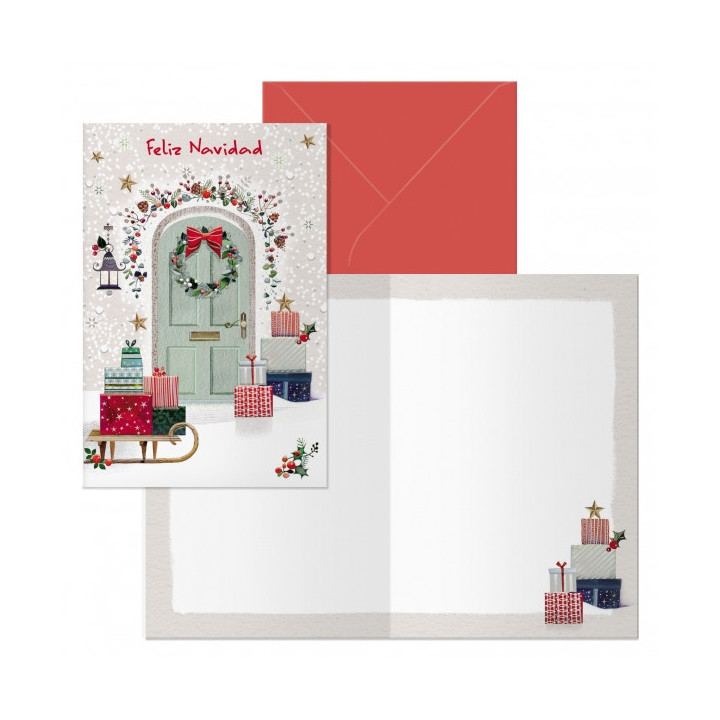 Dohe Welcome Pack de 6 Tarjetas de Felicitacion Navideña con Sobre - Tamaño Cerrada 11.5x17cm