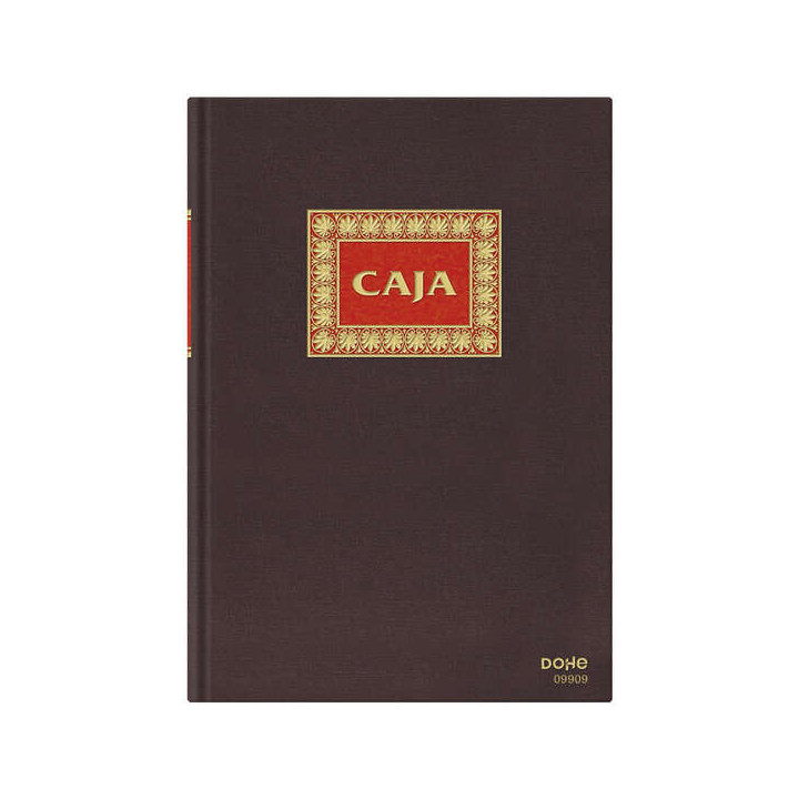 Dohe Libro de Contabilidad Caja - Folio Natural - Encuadernacion en Tela - 100 Hojas Papel Offset Registro de 100gr