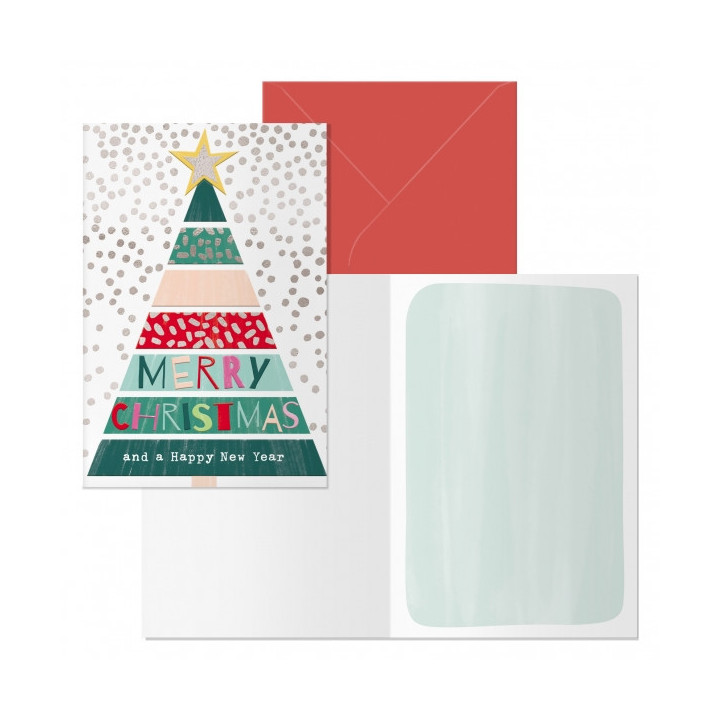Dohe Natale Pack de 6 Tarjetas de Felicitacion Navideña con Sobre - Tamaño Cerrada 11.5x17cm