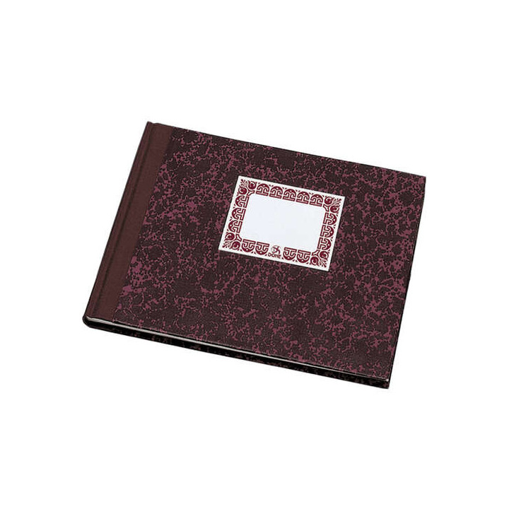 Dohe Cuaderno Cartone Modelo Caja de 100 Hojas - Cuarto Apaisado - Tapa en Tres Piezas con Lomera de Tela - Interior en Papel O