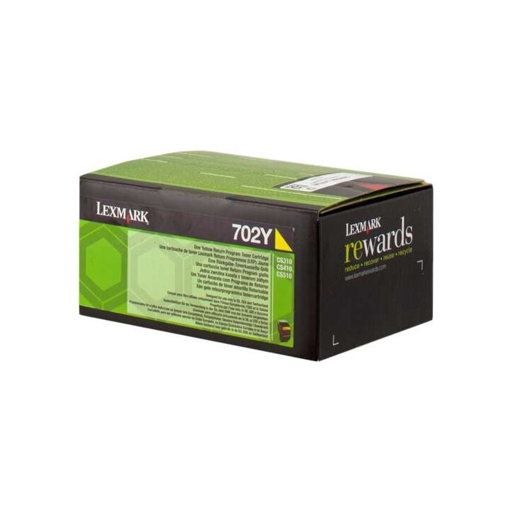 Lexmark CS310/CS410/CS510 Amarillo Cartucho de Toner Original - 70C20Y0/70C20YE/702Y