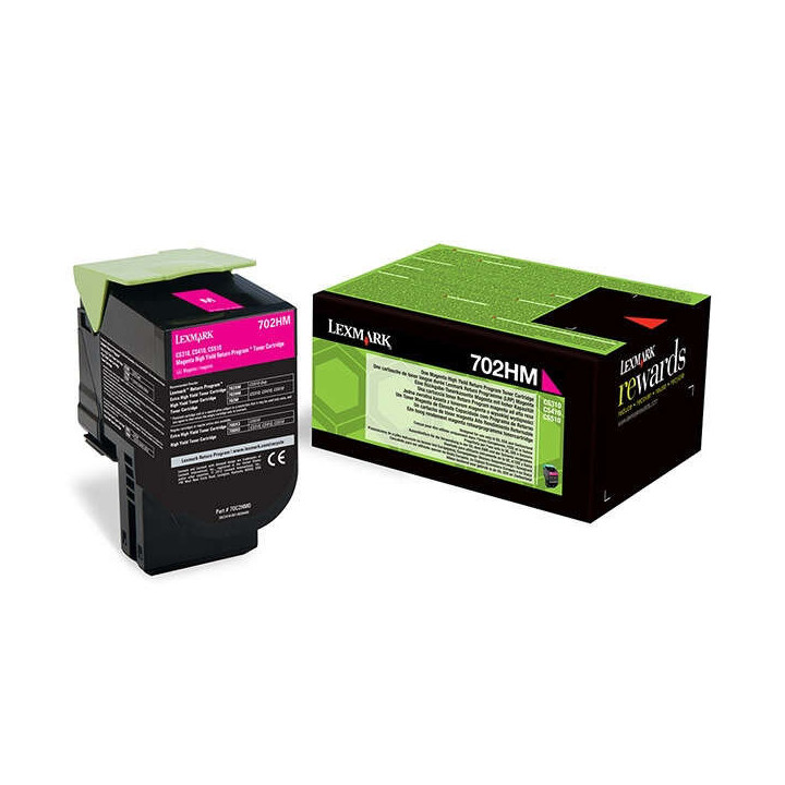 Lexmark CS310/CS410/CS510 Magenta Cartucho de Toner Original - 70C2HM0/70C2HME/70C0H30/702HM
