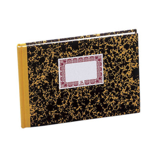 Dohe Cuaderno Cartone Cuentas Corrientes de 100 Hojas - Cuarto Apaisado - Tapa en Tres Piezas con Lomera de Tela - Interior en