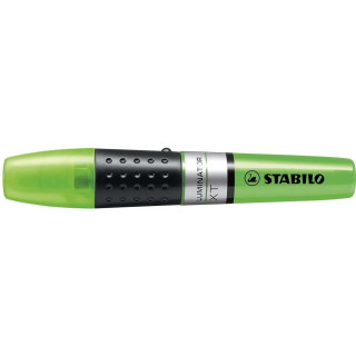 Stabilo Luminator Marcador Fluorescente - Mayor Suministro de Tinta - Zona de Agarre - Trazo entre 2 y 5mm - Color Verde
