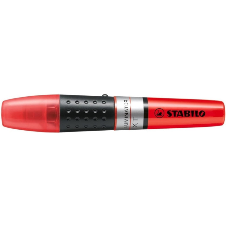 Stabilo Luminator Marcador Fluorescente - Mayor Suministro de Tinta - Zona de Agarre - Trazo entre 2 y 5mm - Color Rojo