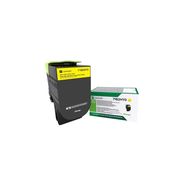 Lexmark CS417/CX417/CS517/CX517 Amarillo Cartucho de Toner Original - 71B2HY0/71B0H40