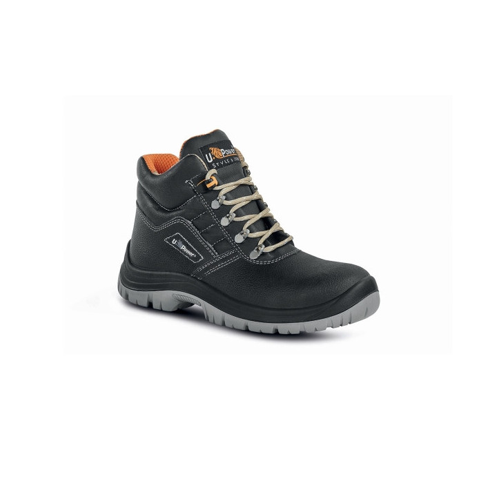 Upower Tanner L Calzado de Seguridad Altos - Talla 38 - Empeine en Cuero Impreso