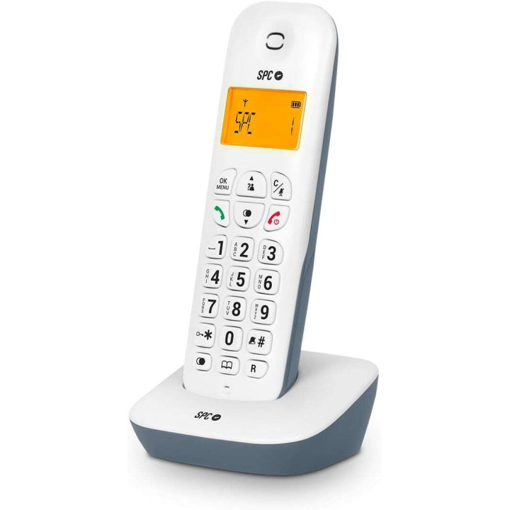 SPC Air Telefono Fijo Inalambrico - Pantalla Retroiluminada 35x22mm - Identificacion de Llamadas - Conexion a Red Telefonica -