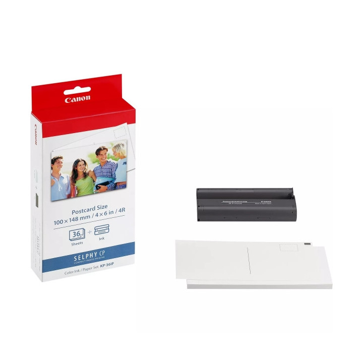 Canon KP-36IP Pack de Tinta Original y 36 Hojas Papel Fotografico