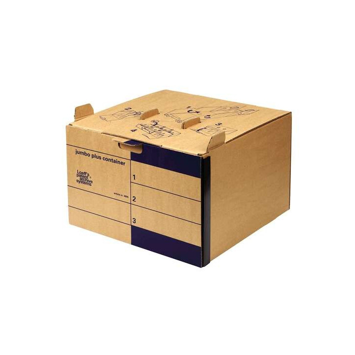 Fellowes Loeffs Pack de 15 Contenedores de Archivos Jumbo Plus - Color Marron