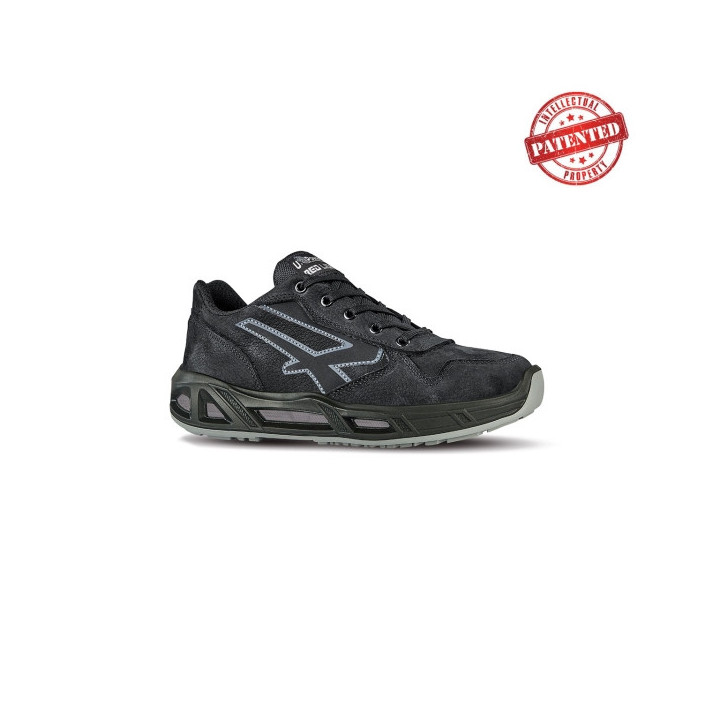 Upower Carbon Carpet S ESD Calzado de Seguridad Bajos - Talla 38 - Cuero Nubuck